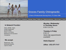 Tablet Screenshot of graveschiropractic.com